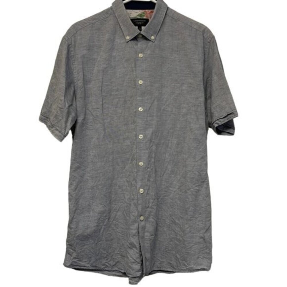 Lindbergh Summer Casual Button Down S/S Regular Fit Shirt Size Large EUC #1815